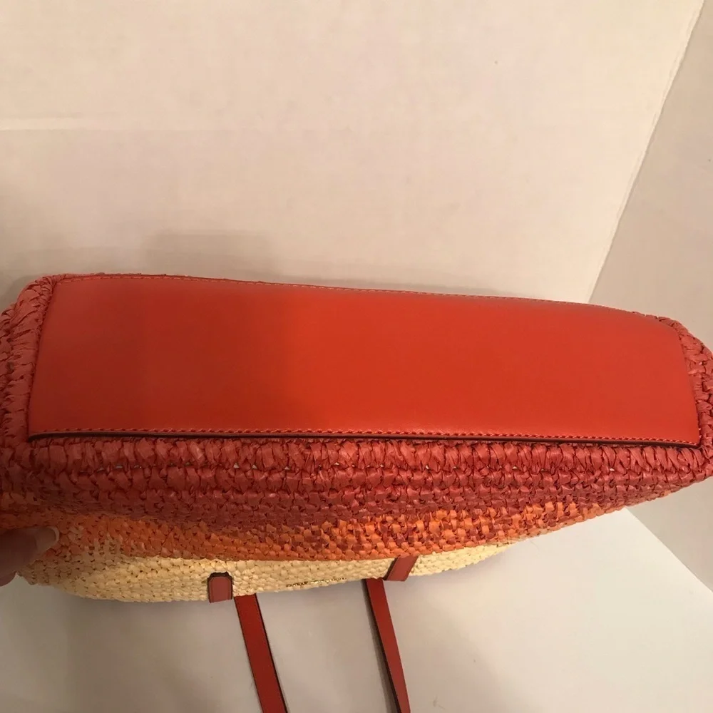 NWT Michael Kors The Michael Ombré Straw Tote Bag